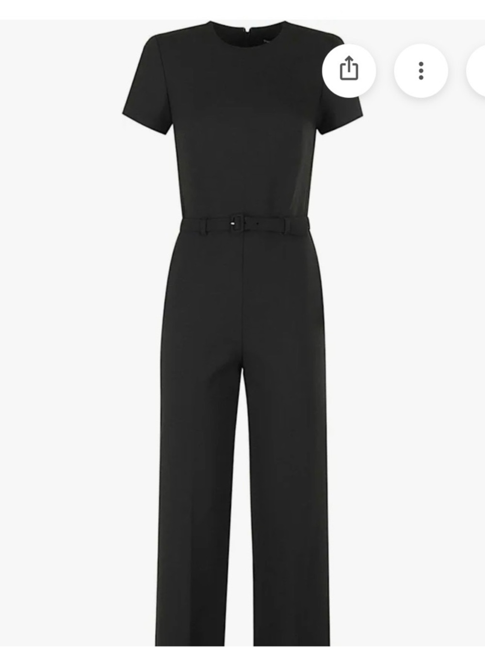 Theory Wool Blend Belted Jumpsuit Nwt $495 sz 6